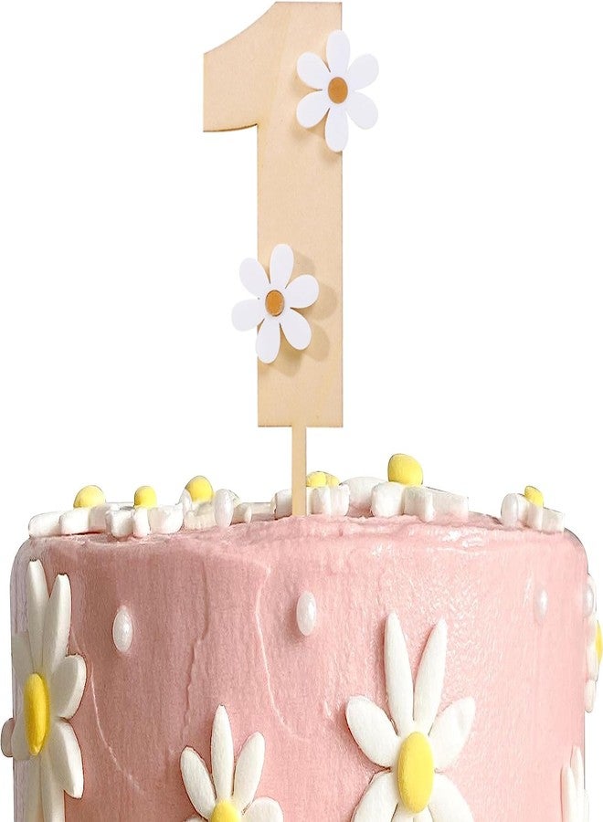 Incrizma Daisy CakeTopper For Birthday - Daisy BirthdayParty Decor, Retro GroovyBirthday, Boho FirstBirthday - Image 1